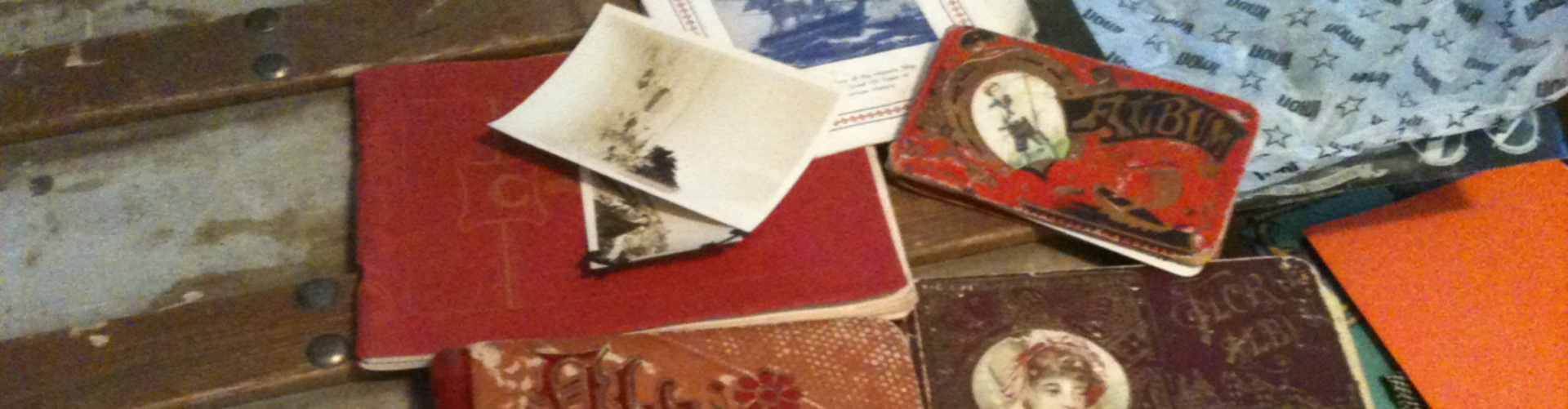 a collection of family history documents